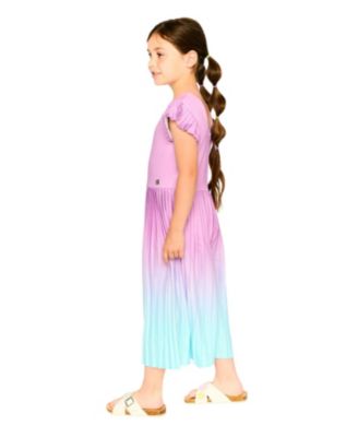 Girls' Capri Gradient Short Sleeve Jumpsuit - Little Kid