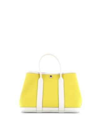 30 Garden Party Tote Toile and Leather