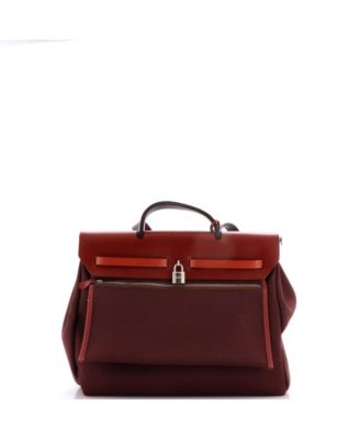 39 Herbag Zip Leather and Toile