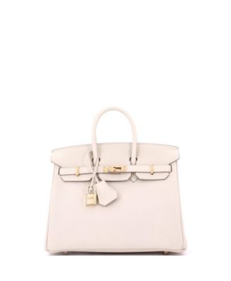 Birkin 25 Handbag Light Togo with Rose Gold Hardware