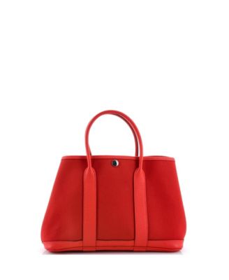 30 Garden Party Tote Toile and Leather