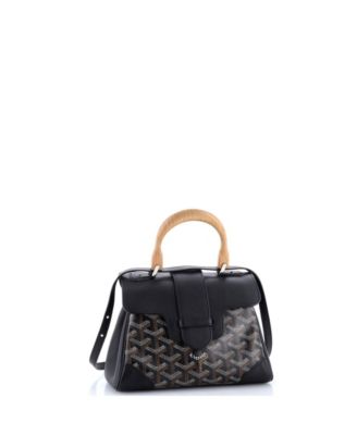  Mini Saigon Top Handle Bag Coated Canvas with Leather