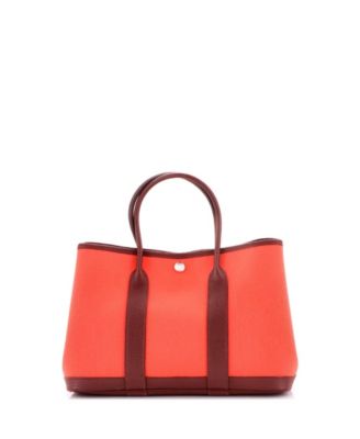 30 Garden Party Tote Toile and Leather