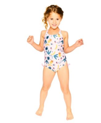 Girls' One-Piece Double Crossed Straps Fruits Swimsuit - Big Kid