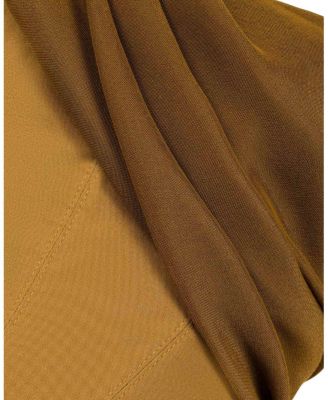  One-Shoulder Draped Gabardine Bustier