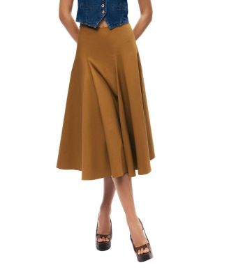  Flared Midi Skirt