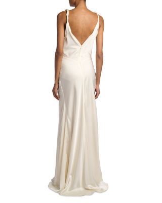 Asymmetric Drape Gown