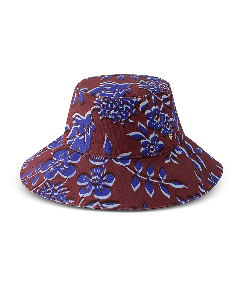 Helen Kaminski Tessa Floral Print Canvas Bucket Hat