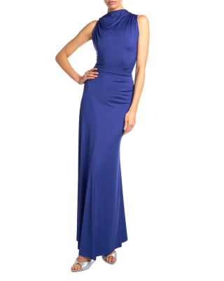 Sleeveless Draped Gown
