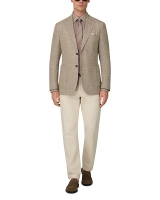 Micro Textured Wool Suit Jacket