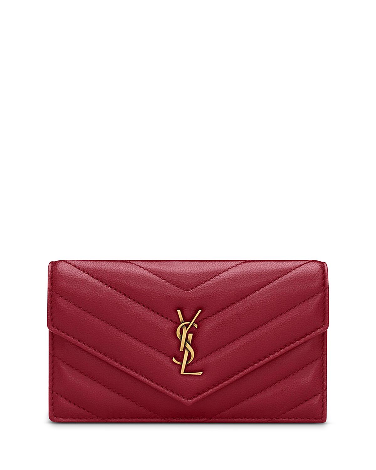 Saint Laurent Cassandre Fragments Flap Card Case