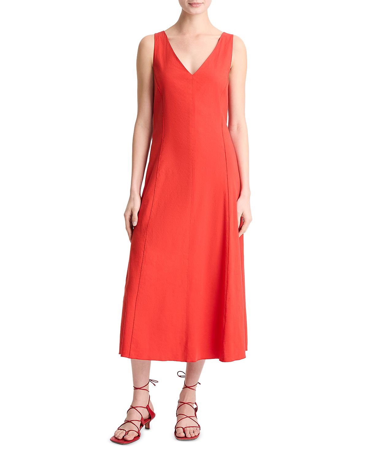 Vince V Neck Dress