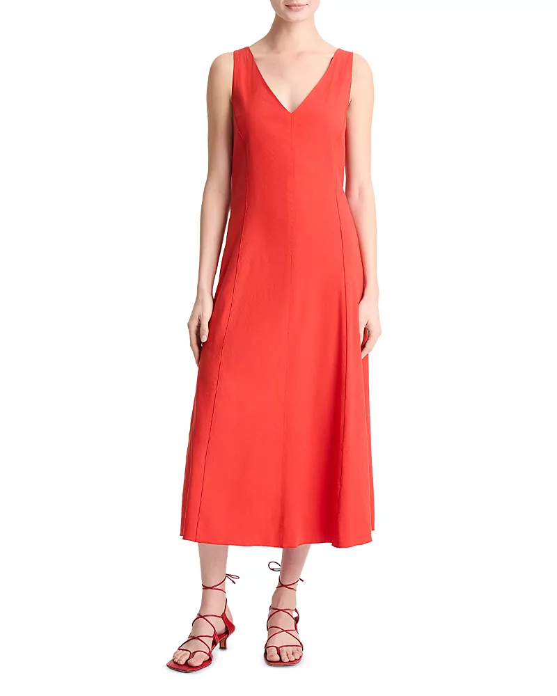 Vince V Neck Dress