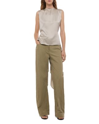 Silk Scarf Drape Top