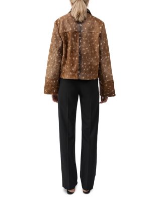 Fawn Minimal Leather Jacket