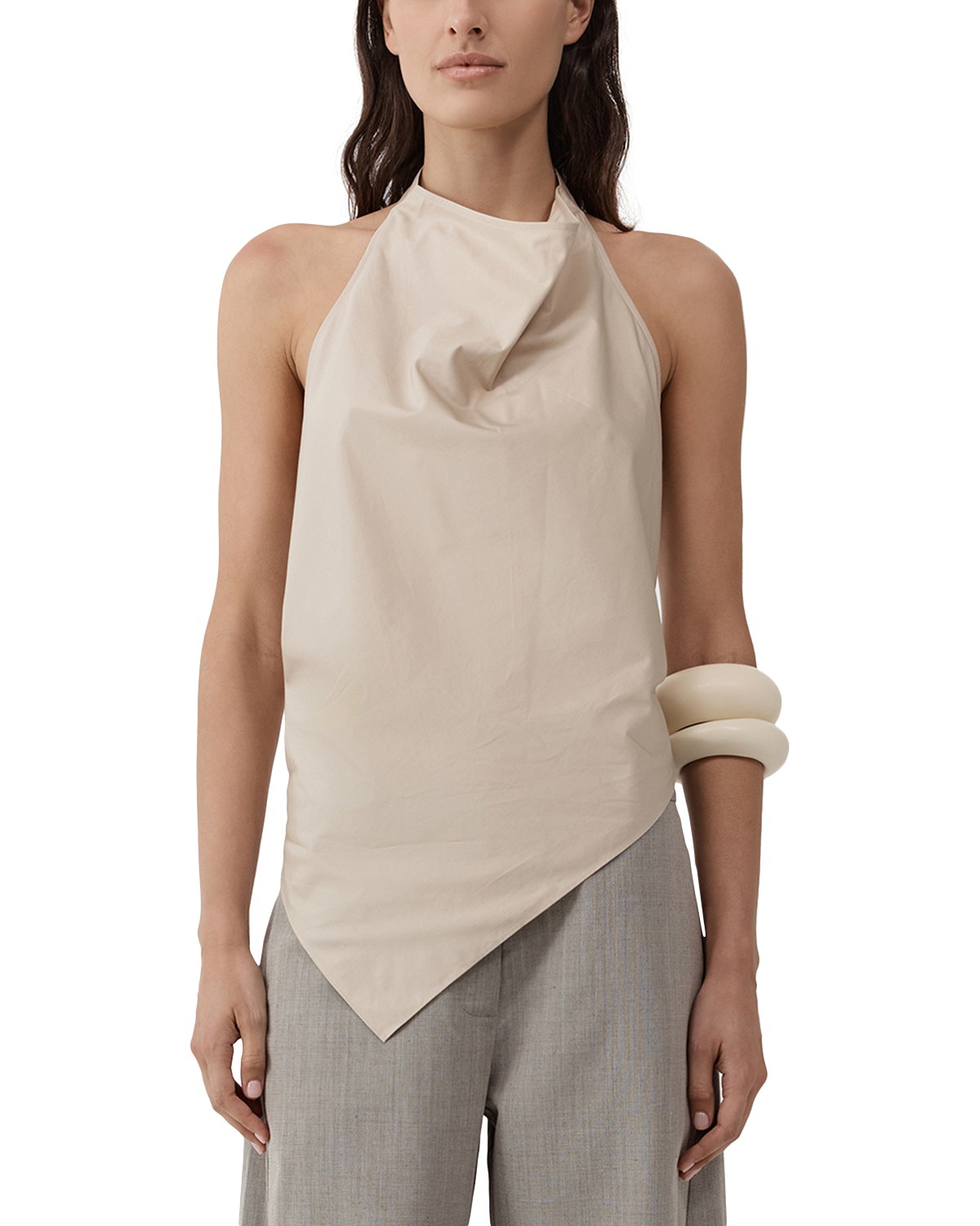 St. Agni Halter Top in Champagne