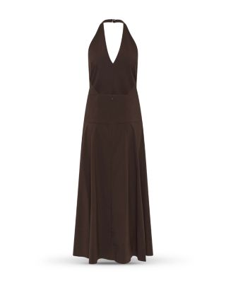 Halter Plunge Dress
