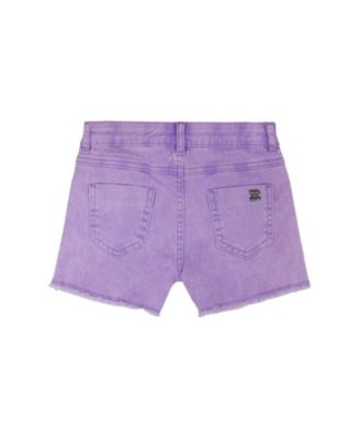Girls' Heart Embroidery Denim Shorts - Big Kid