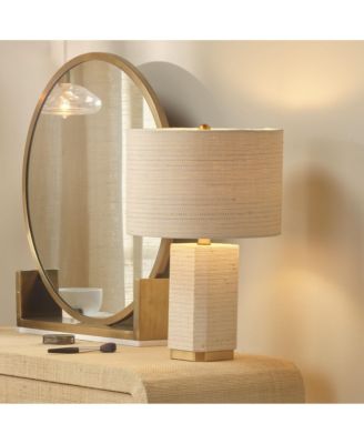  Haisley Raffia Table Lamp with Linen Shade