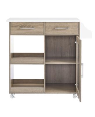 Culinary Kitchen Cart with Spice Rack