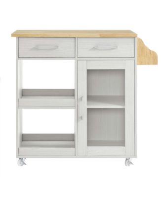 Culinary Kitchen Cart with Spice Rack