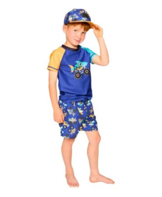 Boys' Mid Thigh Elastic Waist Truck Boardshorts - Little Kid