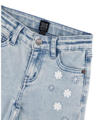 Girls' Wide Leg Embroidery Denim Jeans - Big Kid