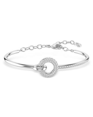 Dextera Crystal Circle Bangle Bracelet