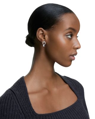 Constella Crystal & Cubic Zirconia Open Drop Earrings