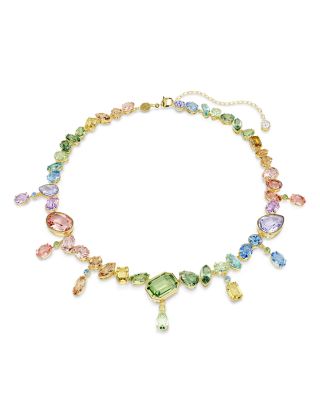 Gema Mixed Crystal All Around Collar Necklace, 14.87-17.75"