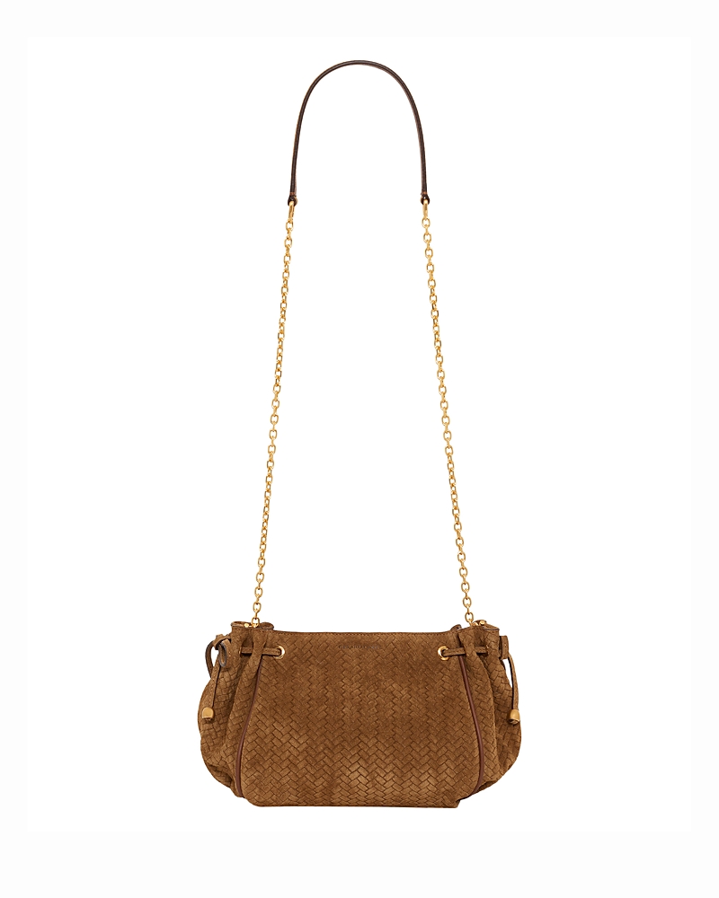 Gerard Darel Le Mini 24 Suede Crossbody
