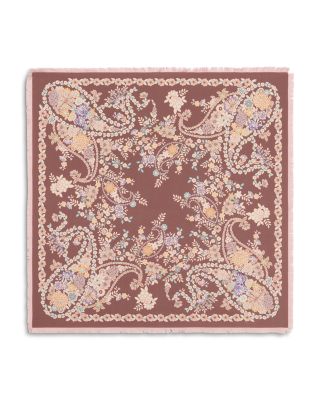 Diane Floral Print Silk Scarf