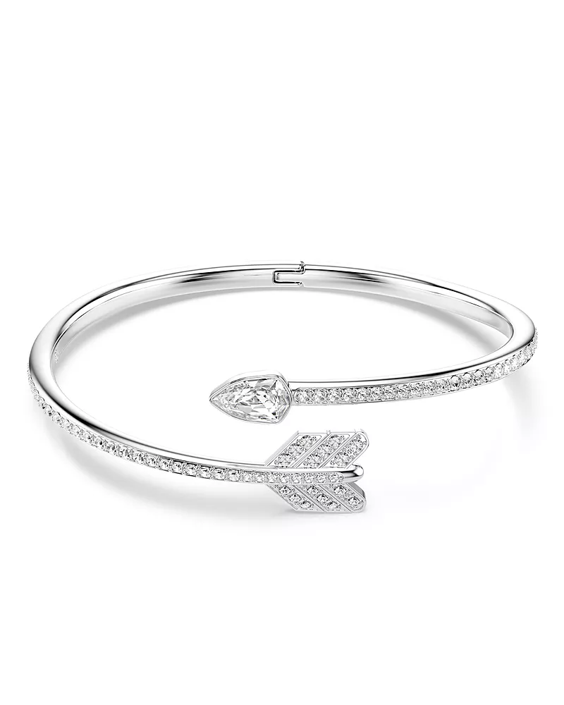 Swarovski Idyllia Crystal Arrow Bypass Bangle Bracelet