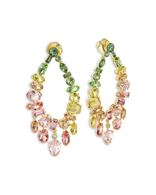 Gema Mixed Crystal Open Chandelier Earrings