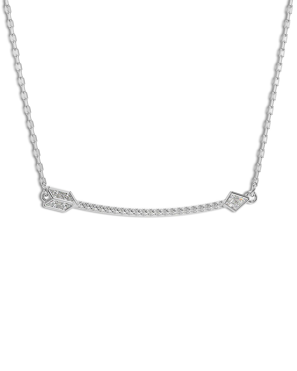 Swarovski Idyllia Crystal & Cubic Zirconia Arrow Collar Necklace, 14.87-17.75