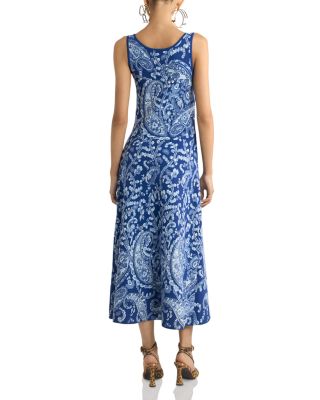 Midi Knit Dress with Scoop Neck