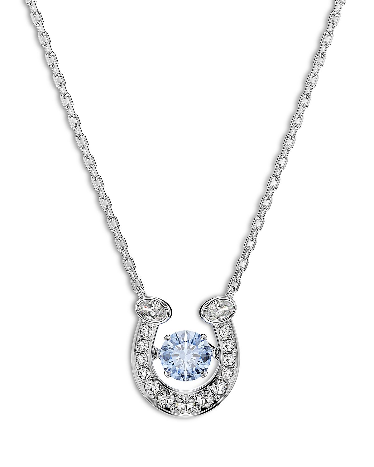 Swarovski Symbolica Crystal & Cubic Zirconia Horseshoe Pendant Necklace, 16.5-19.25
