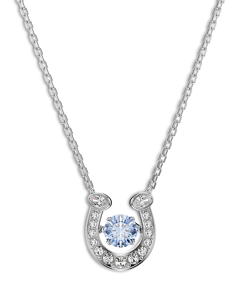 Swarovski Symbolica Crystal & Cubic Zirconia Horseshoe Pendant Necklace, 16.5-19.25