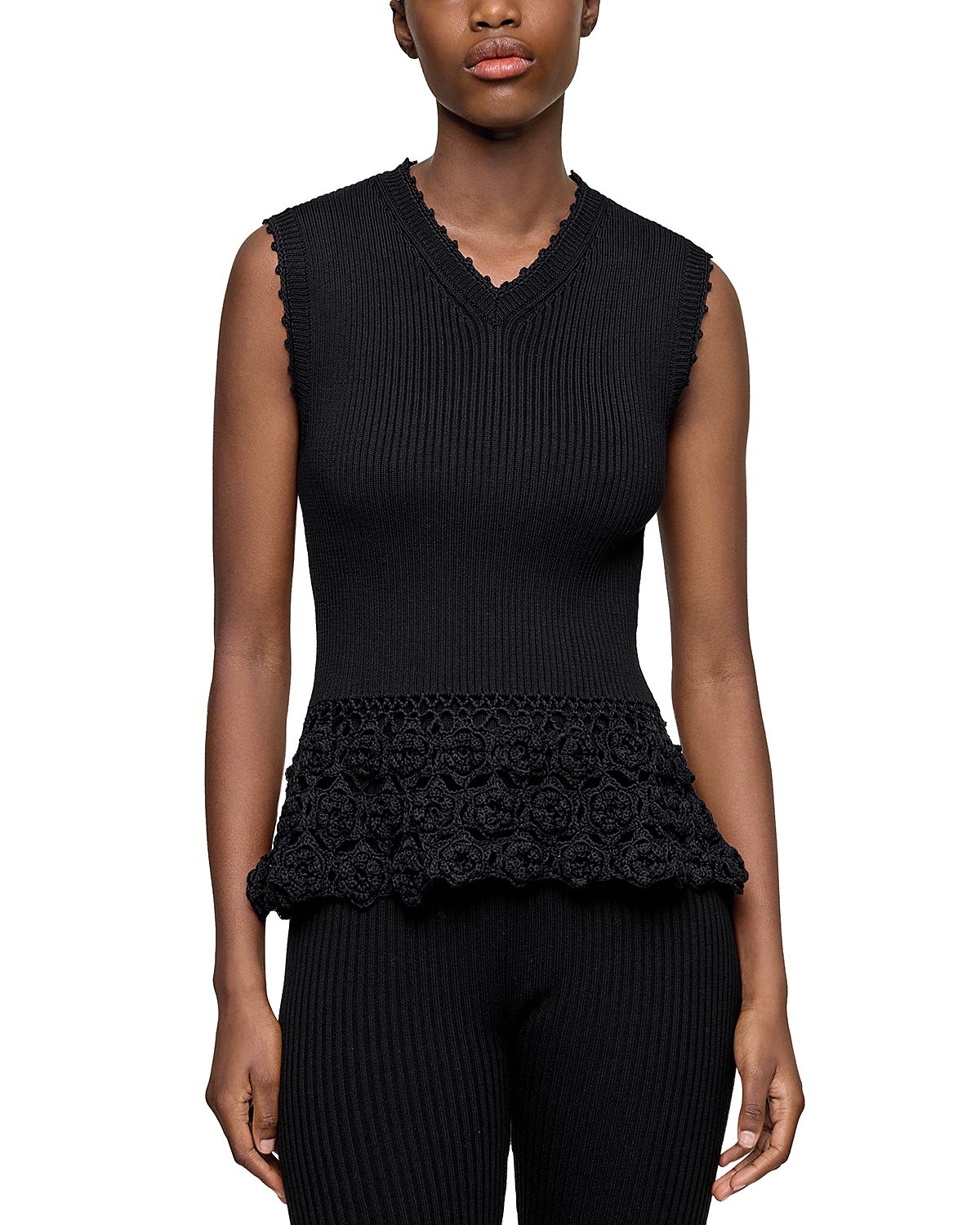 Ganni Crochet Sweater Vest