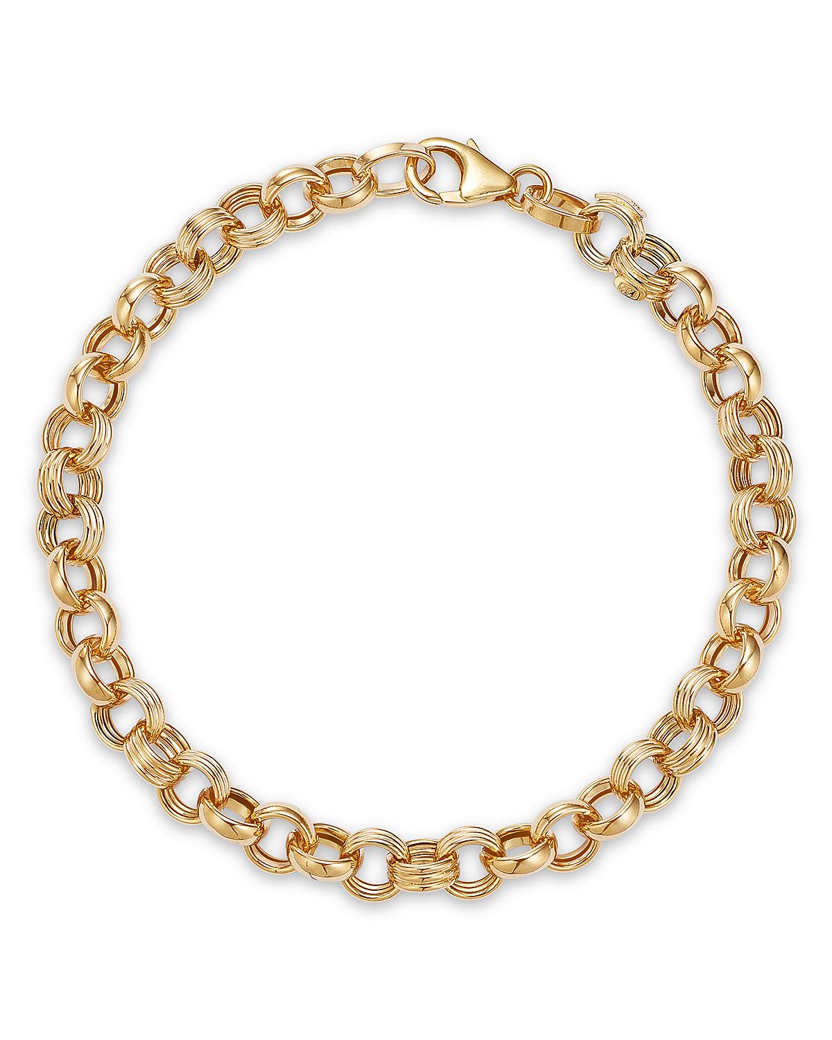 Bloomingdale's Fine Collection Blm Gold Rolo Link Bracelet
