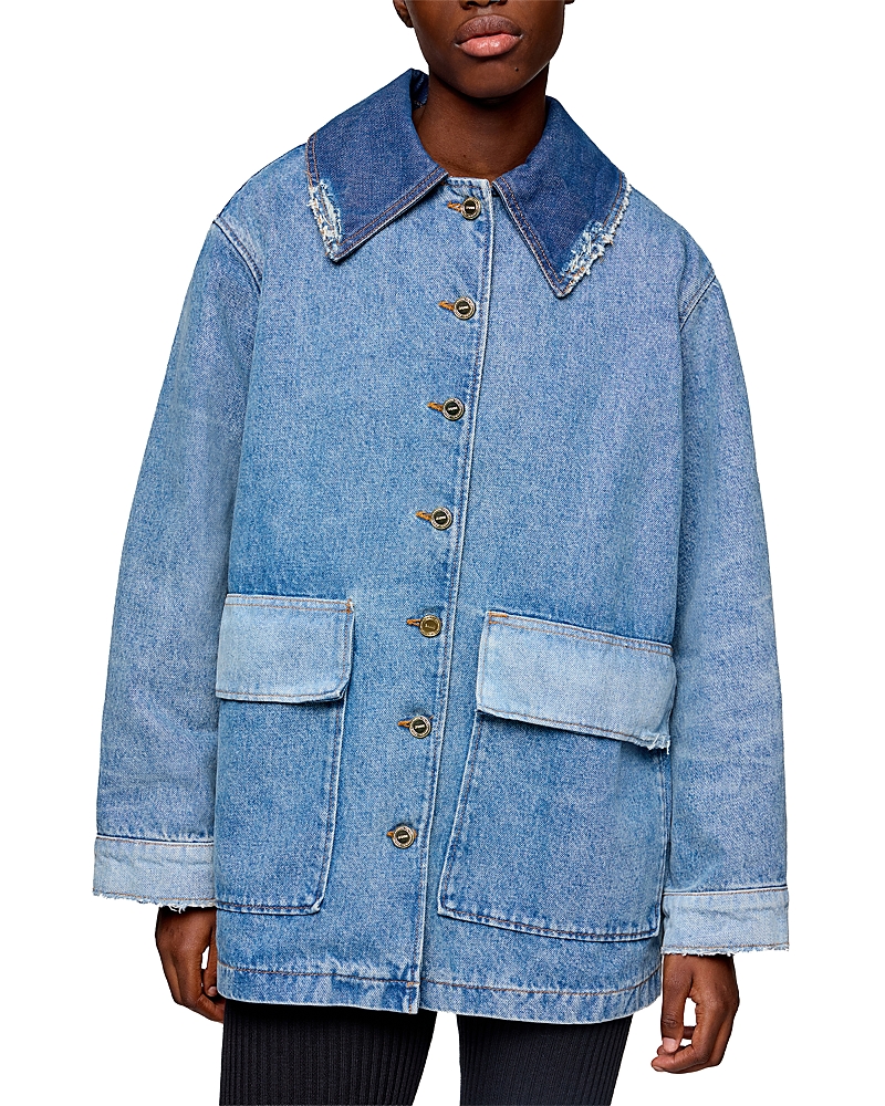 Ganni Patchwork Denim Jacket