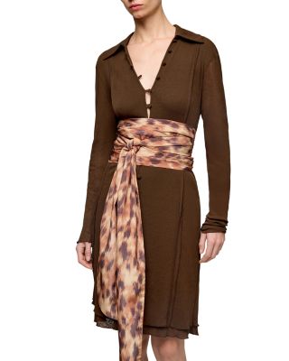 Leopard Print Wrap Scarf