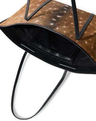 Bateau Slim Fawn Print Calf Hair Tote