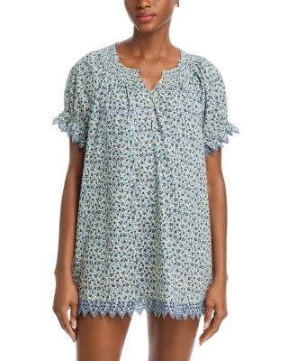 The Smocked Eyelet Mini Dress