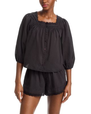 The Eyelet Button Sleep Top