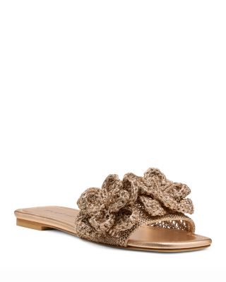 Women's Lotus Crochet Slides