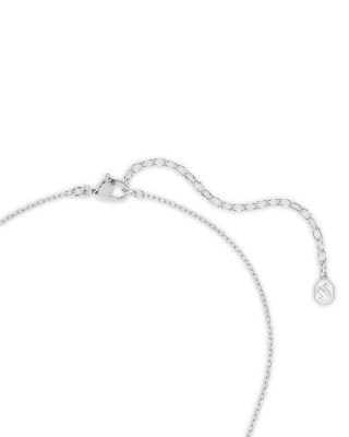 Hyperbola Cubic Zirconia Triple Hoop Pendant Necklace, 14.87-17.75"