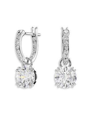 Stilla Crystal & Cubic Zirconia Charm Hoop Earrings