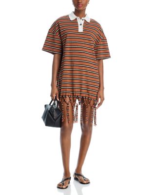Benigna Fringe Hem Polo Dress