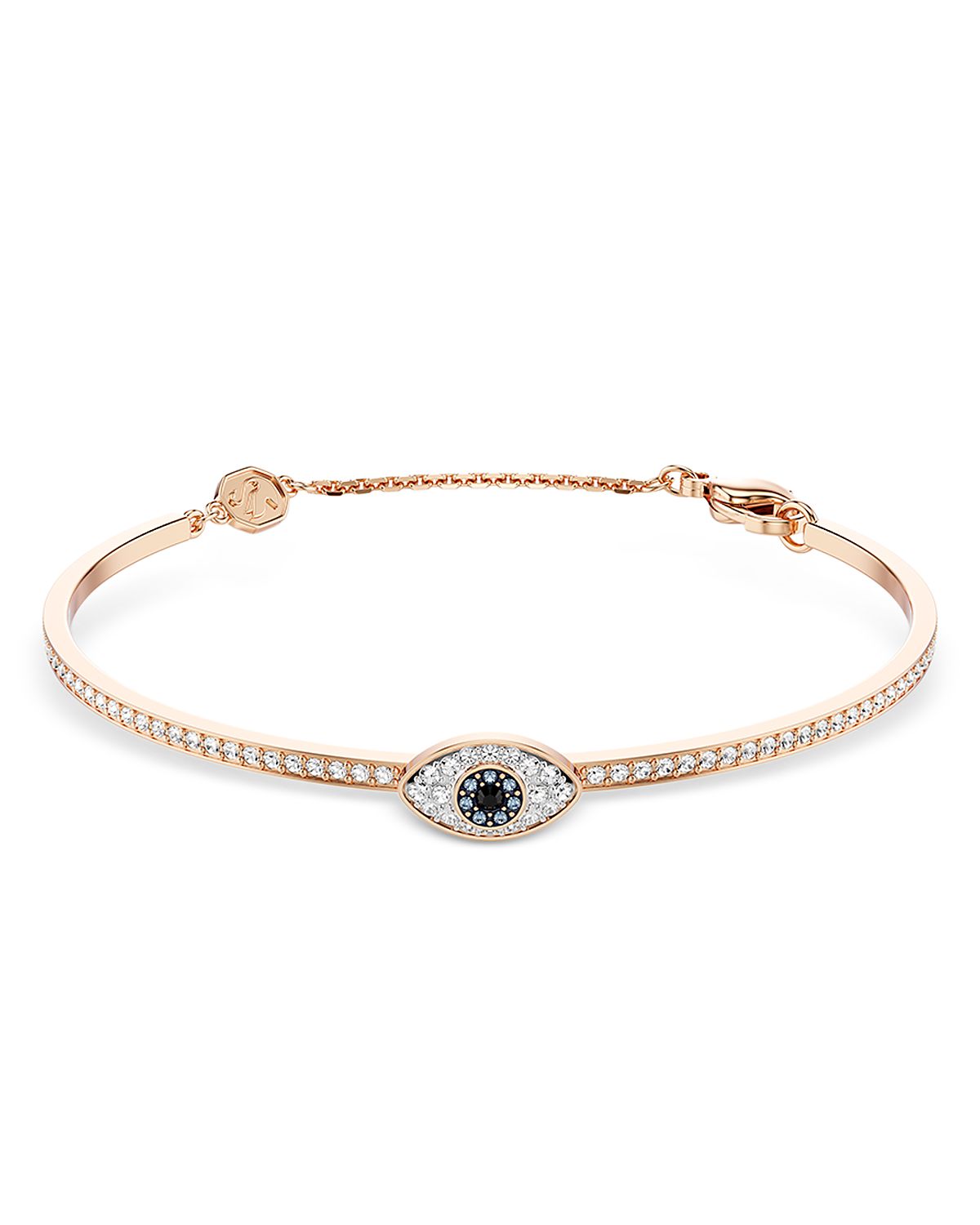 Swarovski Symbolica Crystal Evil Eye Bangle Bracelet